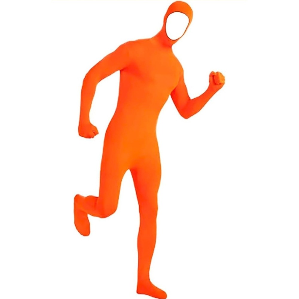 ATHX Mens and Womens Spandex Open Face Bodysuit Costume Adult Stretchy Hallow...